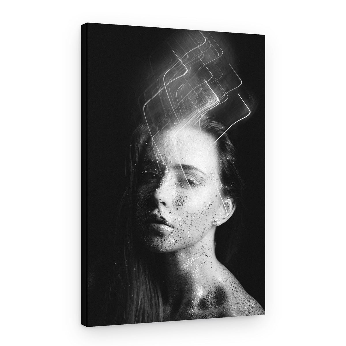Ethereal Glitter Woman – Canvas Print