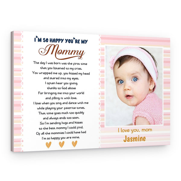 First Mother’s Day Poem and Photo Canvas