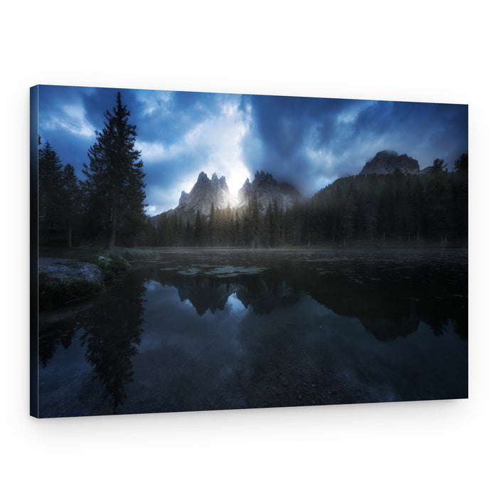 Misty Mountain Dawn – Canvas Print