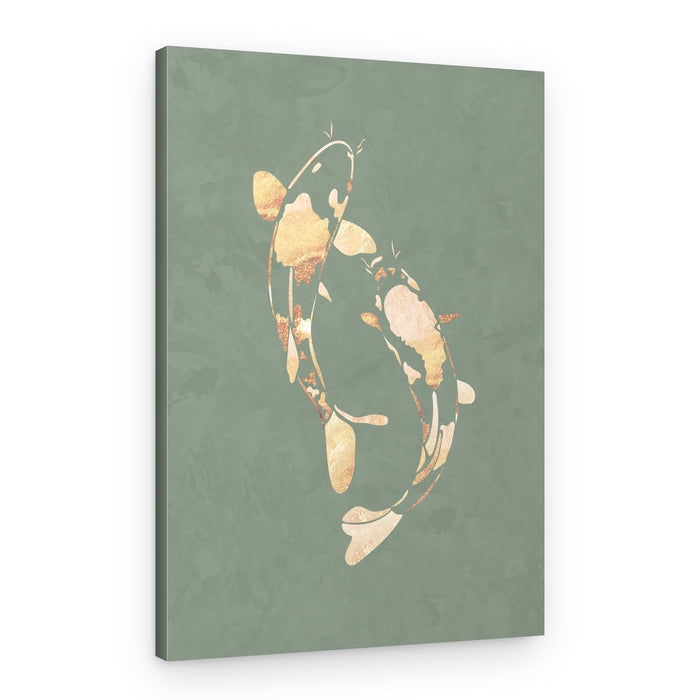 Elegant Gold Koi – Canvas Print