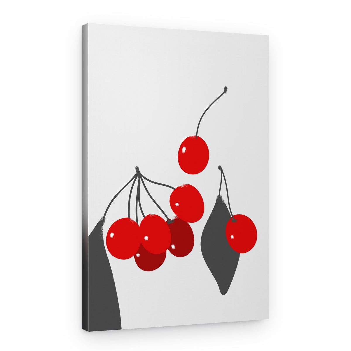 Bright Red Cherries – Canvas Print