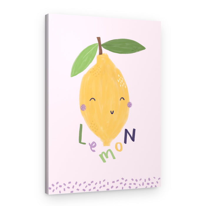 Happy Lemon Friend – Canvas Print
