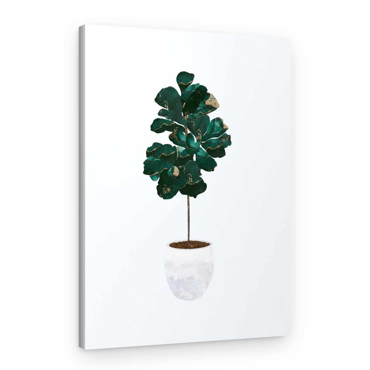 Emerald Fiddle Leaf Plant – Canvas Print