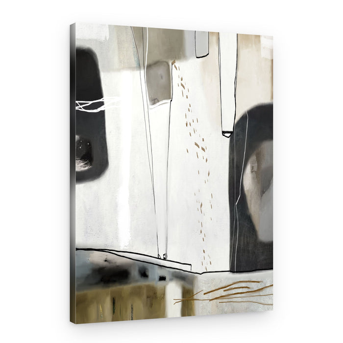 Contemporary Neutral Lines – Canvas Print