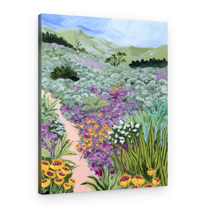 Path Through Wildflowers – Canvas Print