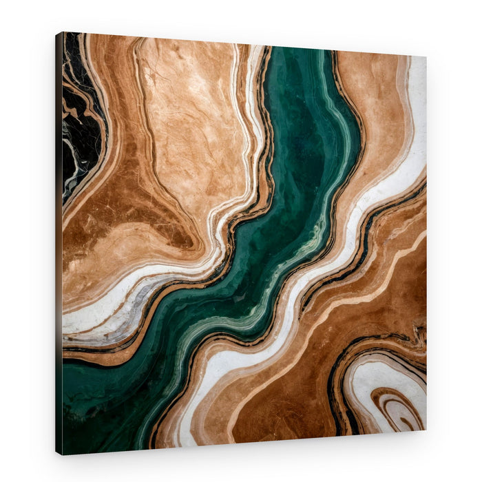 Emerald Agate Marble – Canvas Print