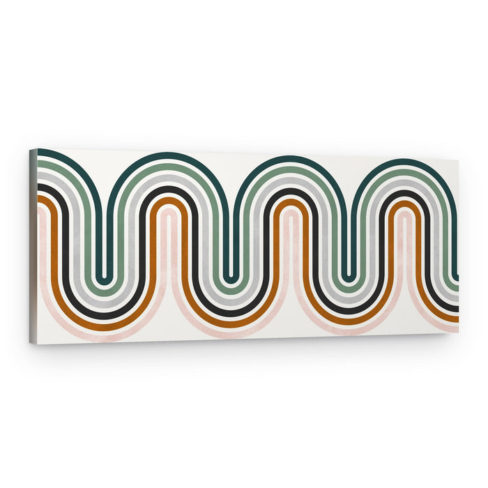 Earthy Wavy Lines – Canvas Print