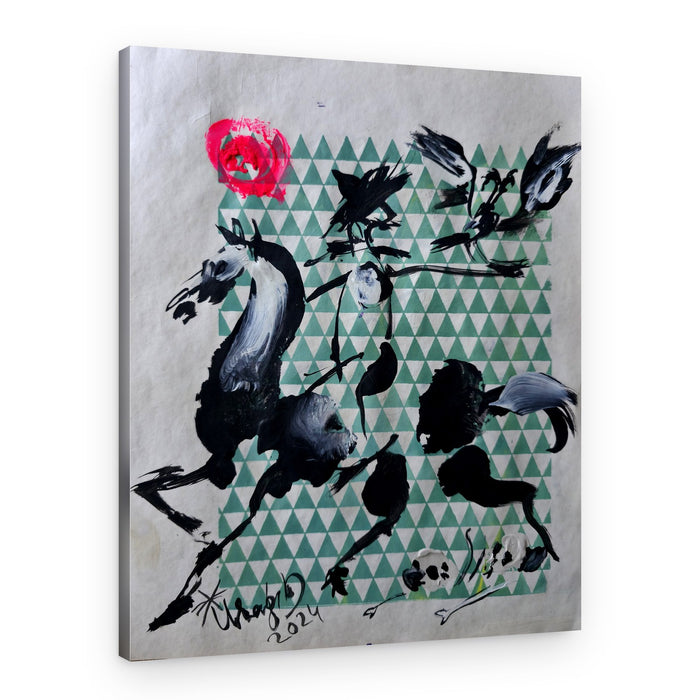 Dynamic Horse Abstract – Canvas Print