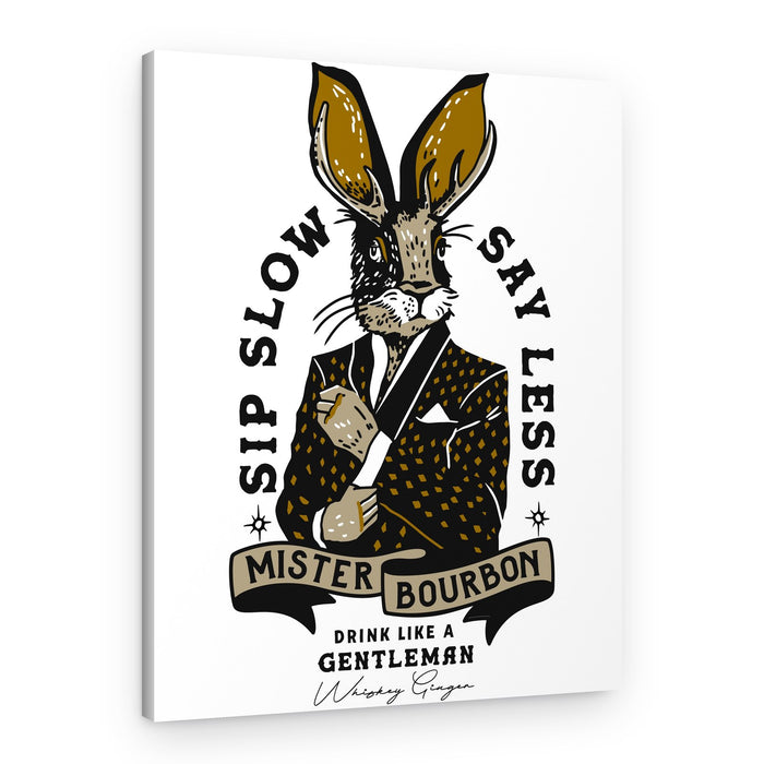 Mister Bourbon Jackalope In Smoking Jacket – Canvas Print