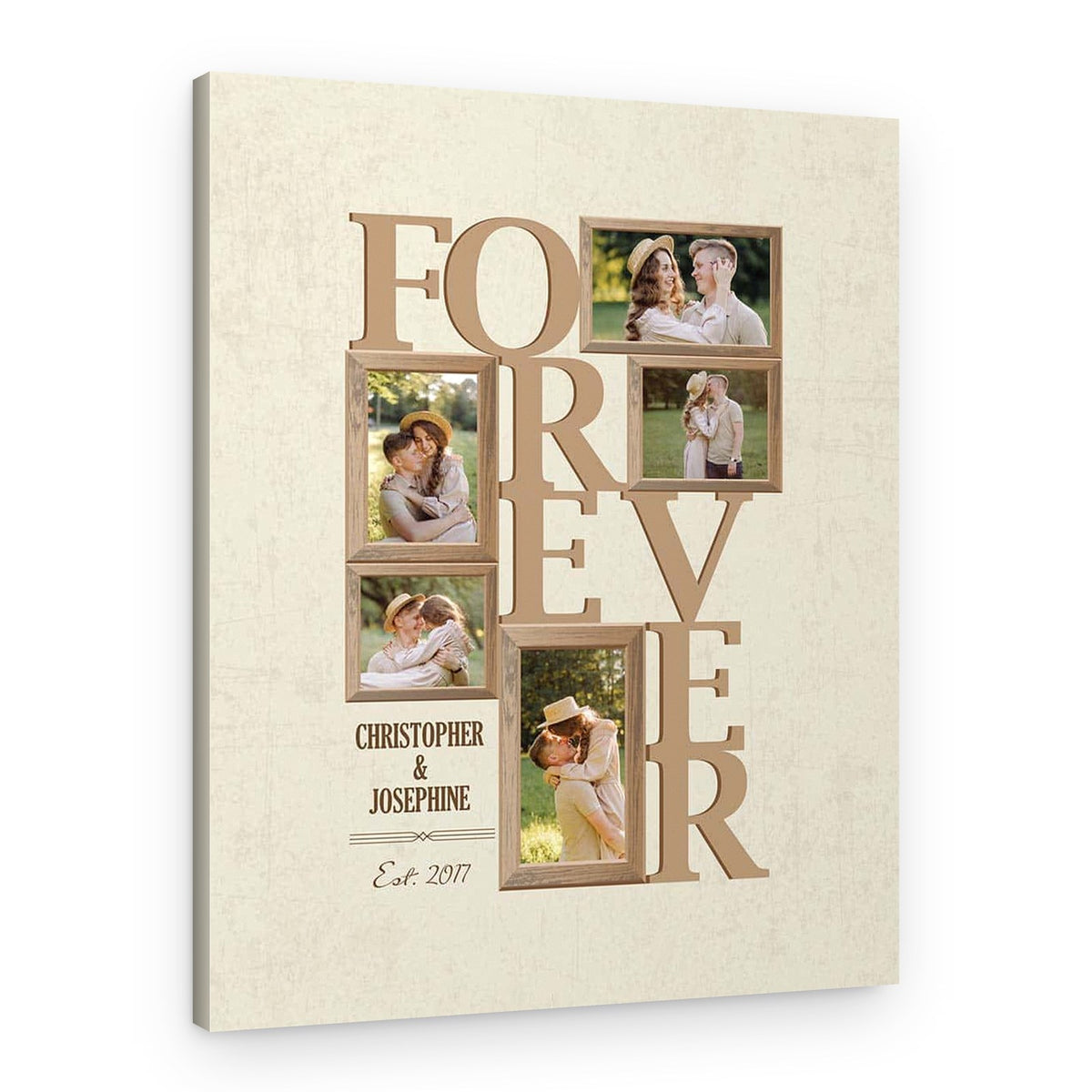 “FOREVER” Custom Photo Collage Canvas Print – Canvas Print
