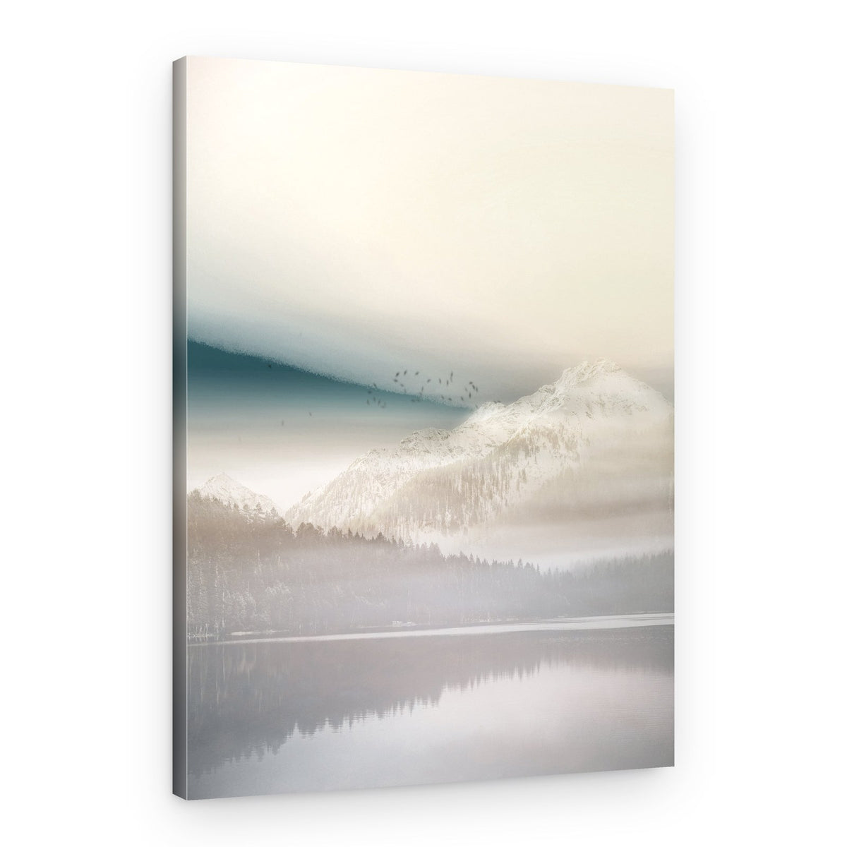 Misty Mountain Lake – Canvas Print