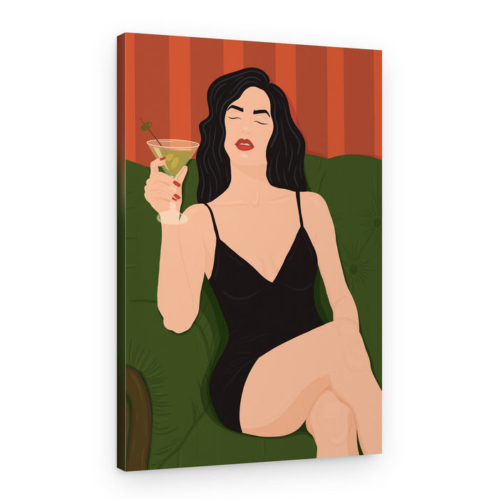 Chic Martini Moment – Canvas Print