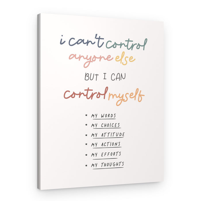 Control Myself Quote – Canvas Print