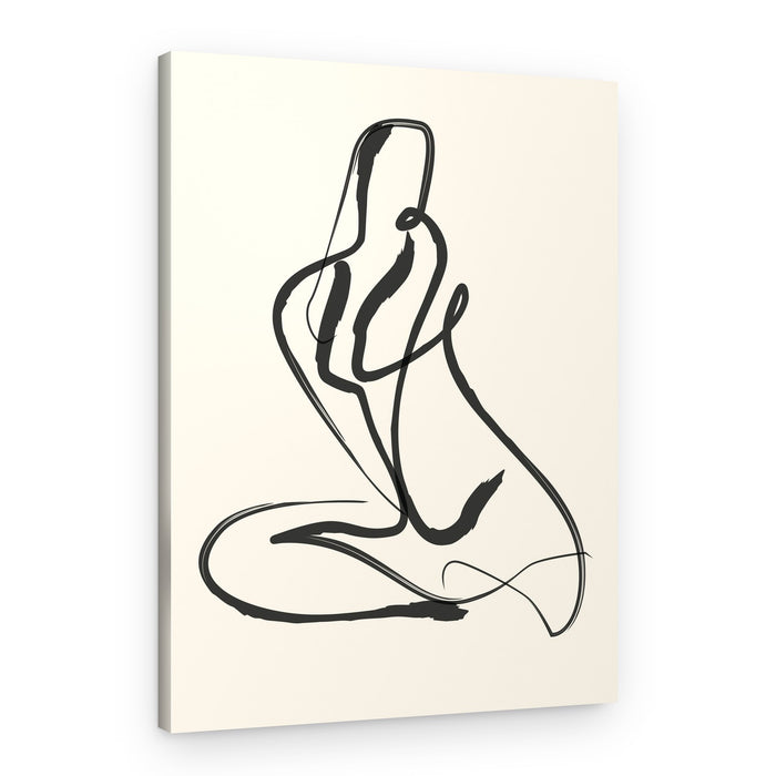 Serene Abstract Figure – Canvas Print