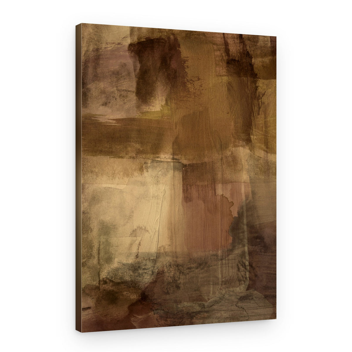 Warm Earthy Strokes – Canvas Print