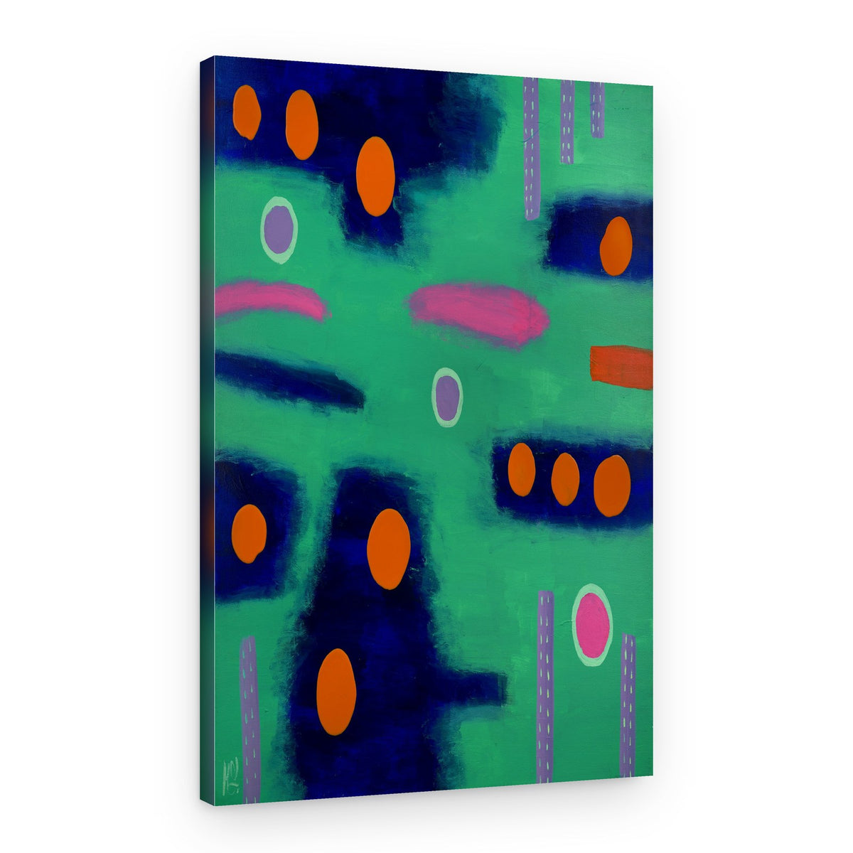 Vibrant Abstract Shapes – Canvas Print