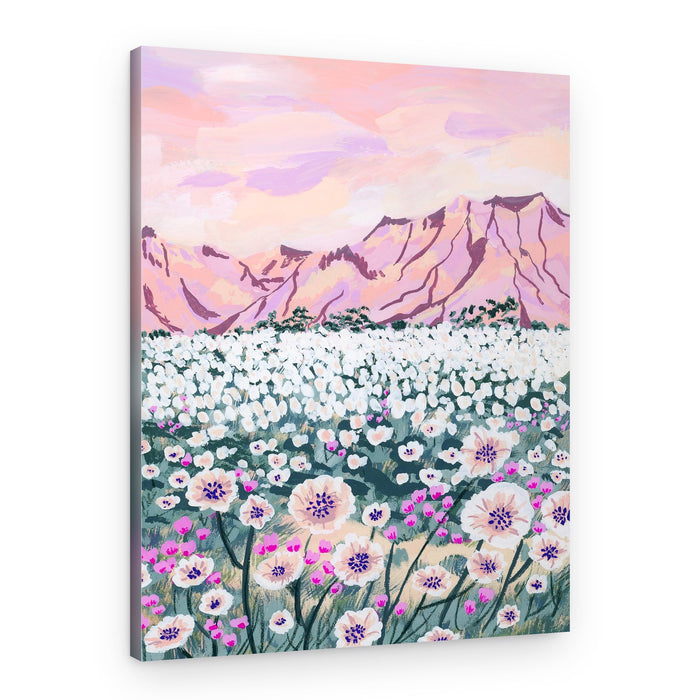 Pink Mountain Bloom – Canvas Print