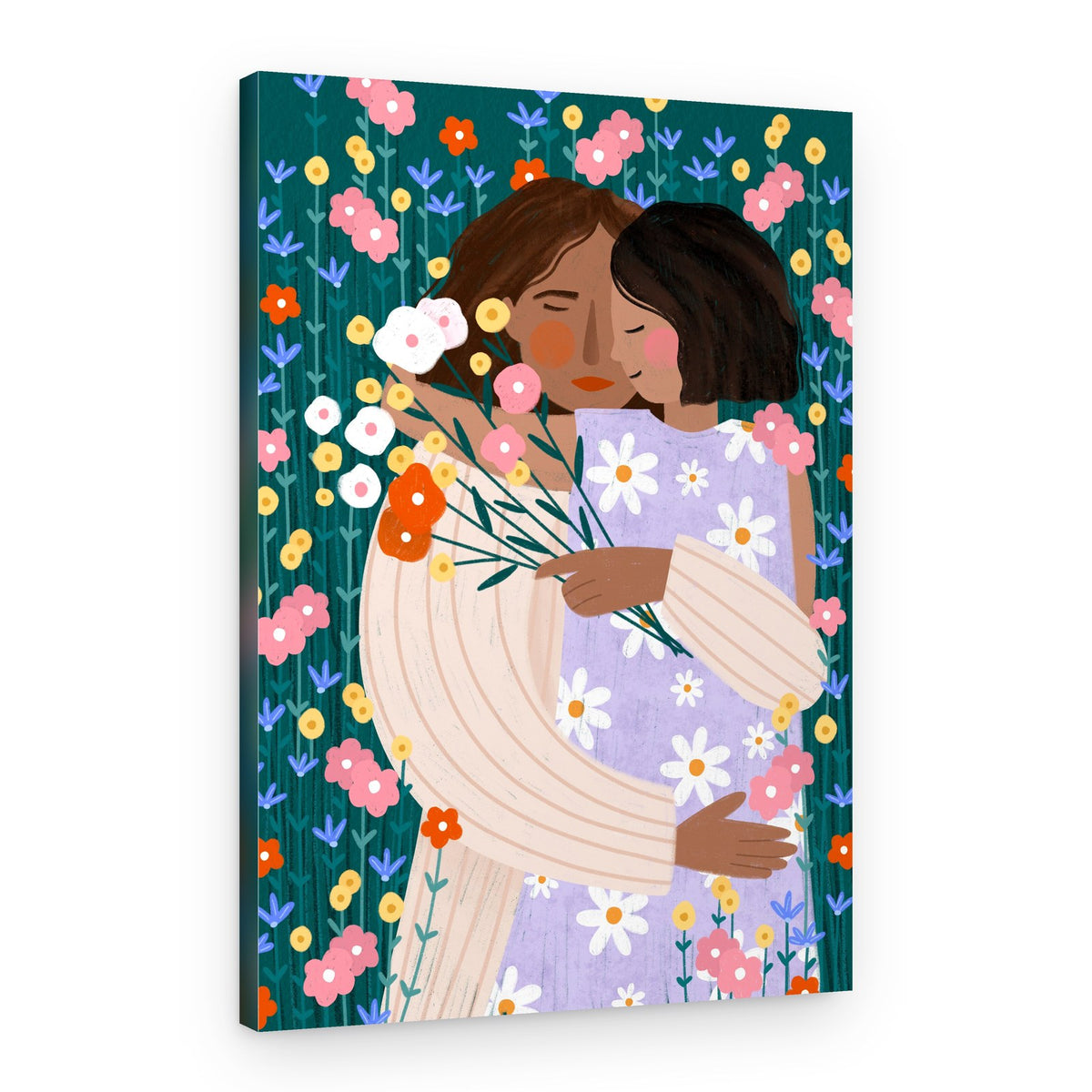 Floral Embrace – Canvas Print