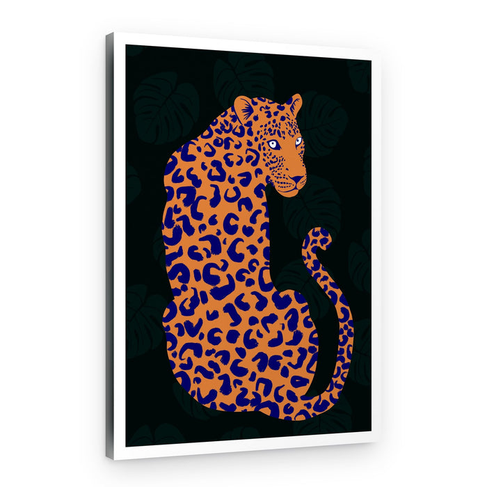 Vibrant Jungle Leopard – Canvas Print