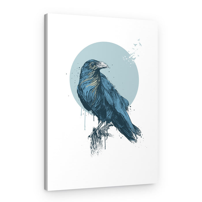Ethereal Raven Flight – Canvas Print