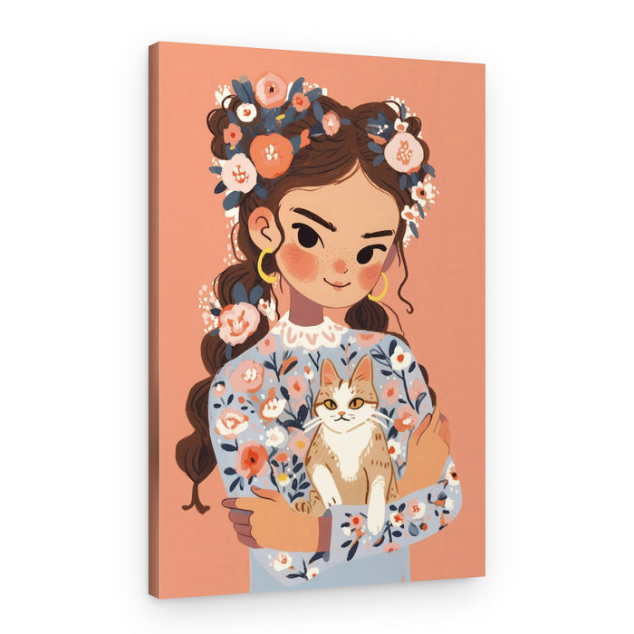Floral Companion – Canvas Print