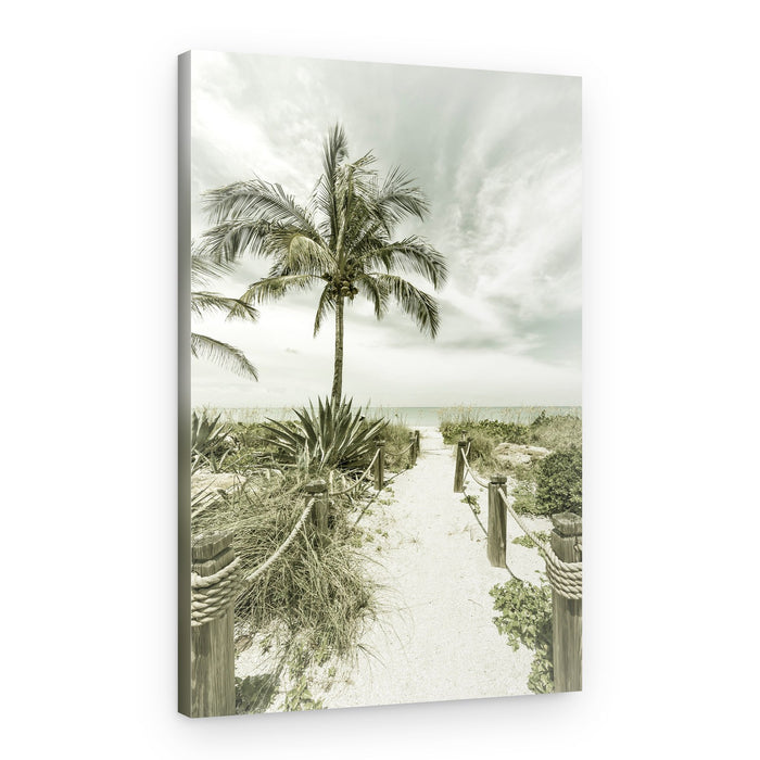 Tropical Beach Pathway – Canvas Print