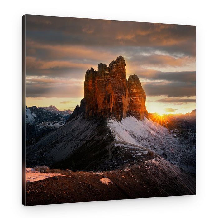 Tre Cime Sunrise Glow – Canvas Print
