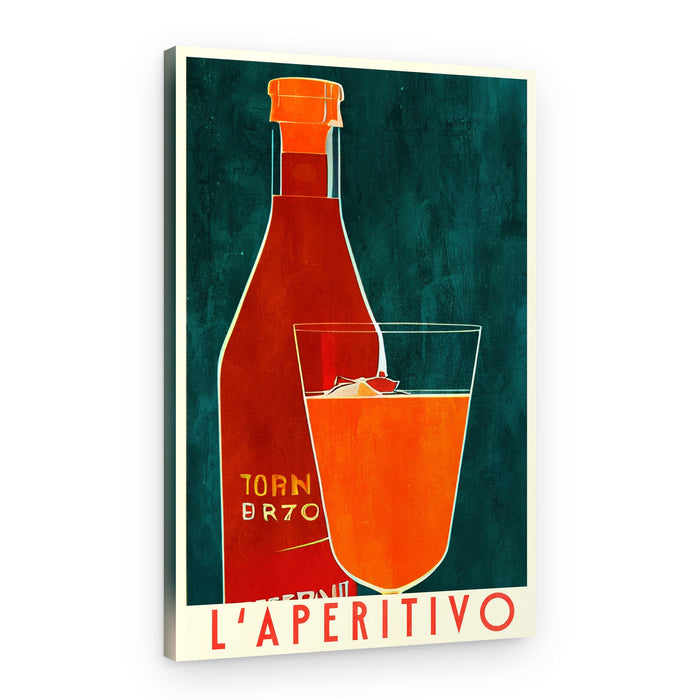 Vintage Italian Aperitivo – Canvas Print