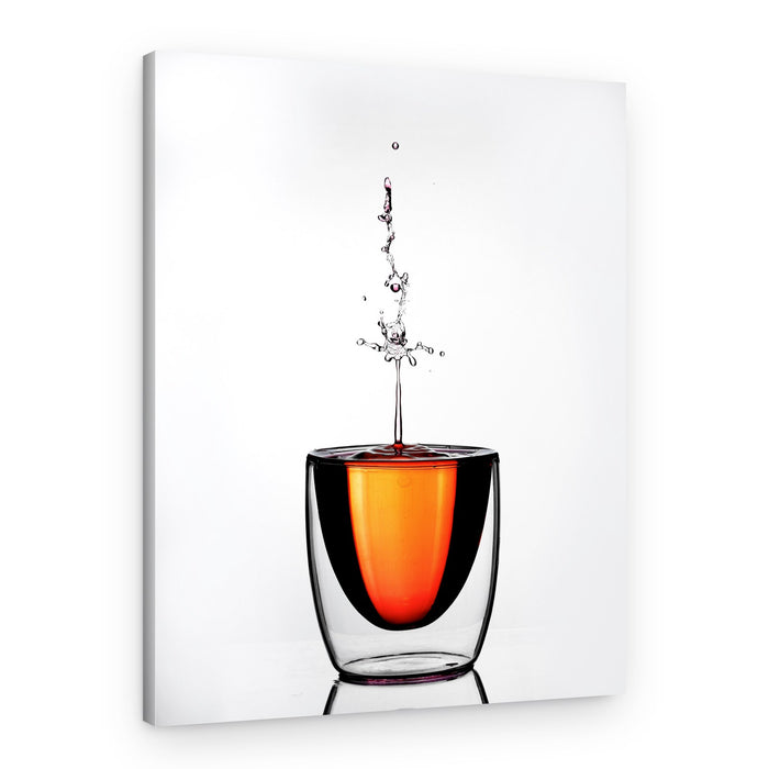 Orange Drink Splash – Canvas Print