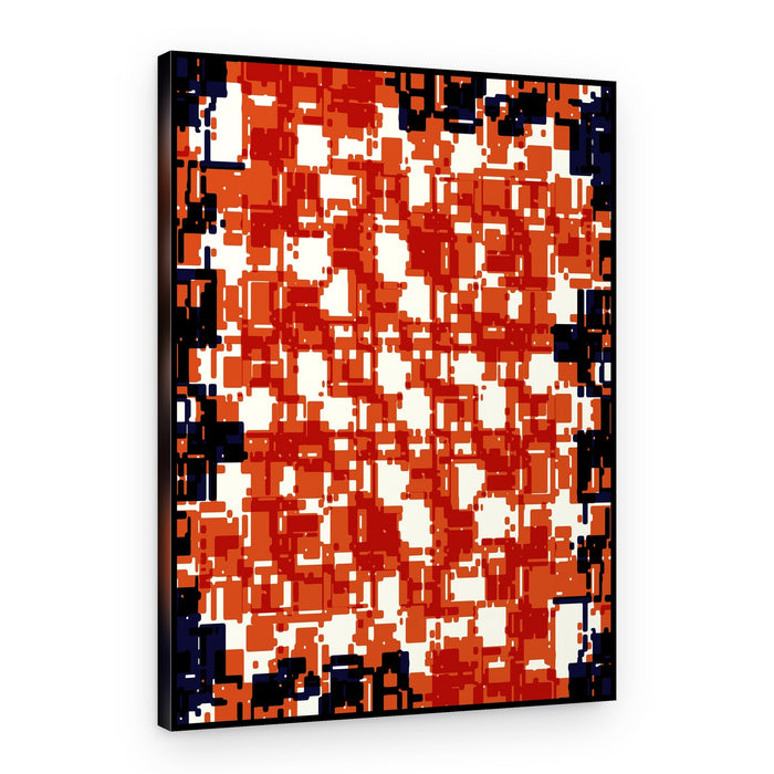Warm Geometric Layers – Canvas Print