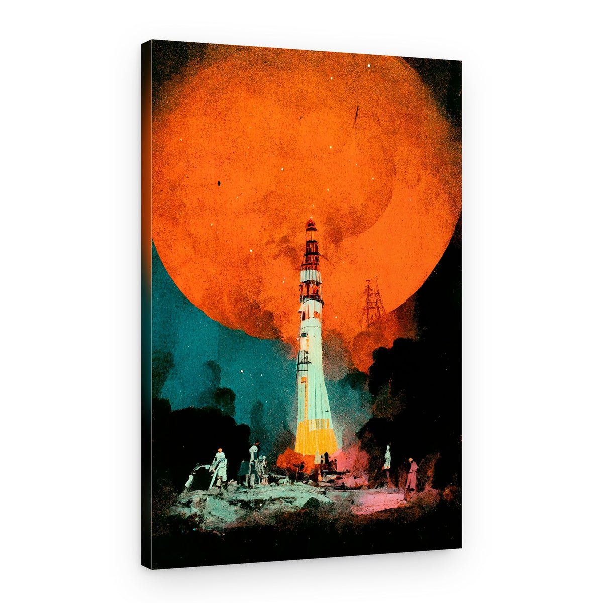 Lunar Launch – Canvas Print