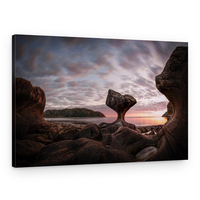 Mystic Rock Formation Sunset – Canvas Print