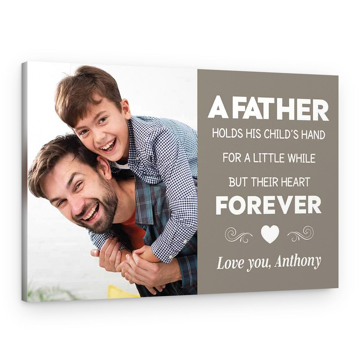 Father’s Day Custom Photo Canvas Print – Canvas Print