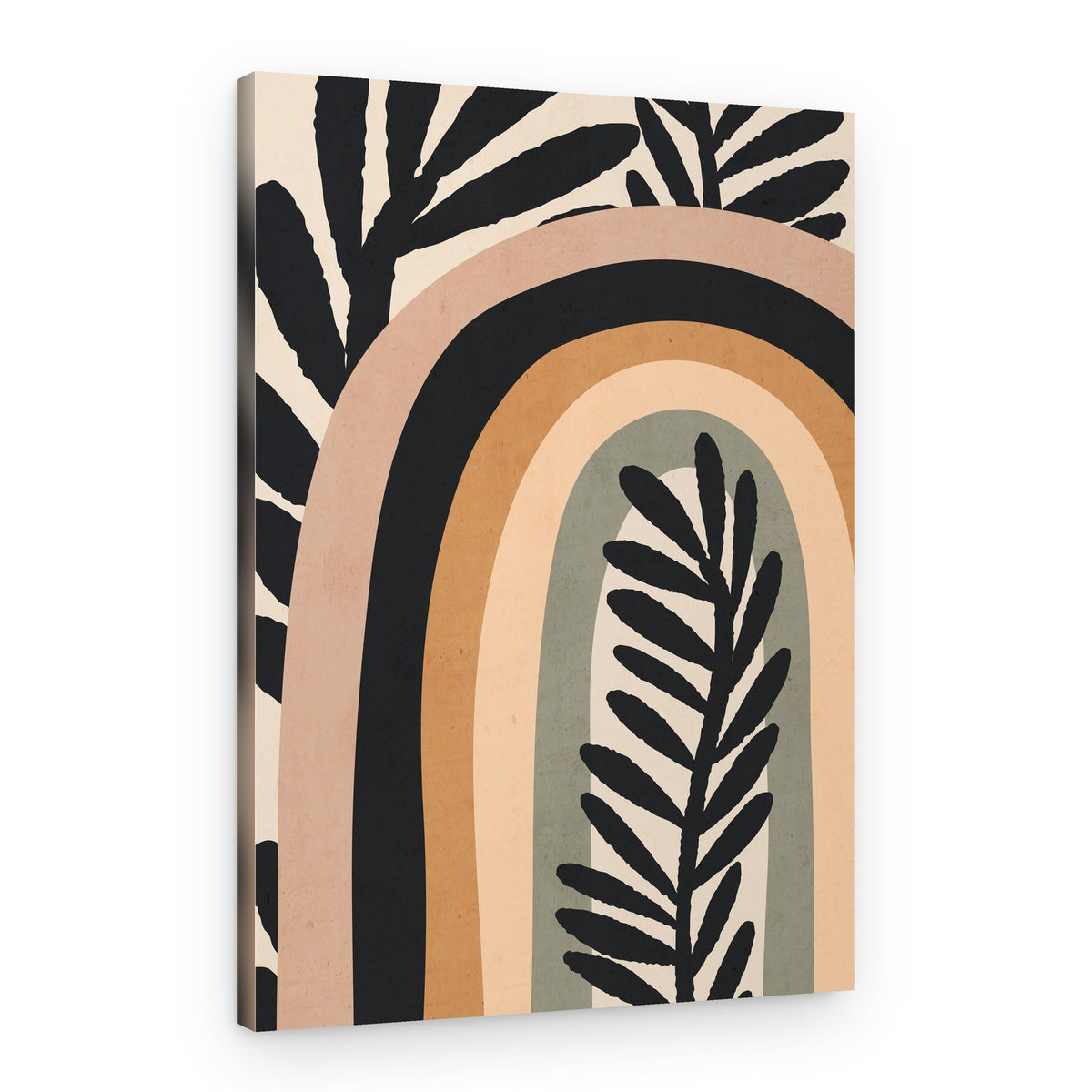 Boho Botanical Rainbow – Canvas Print
