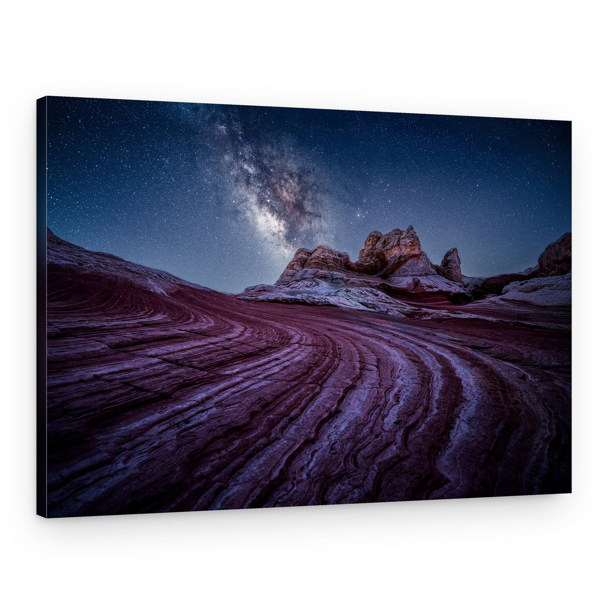 Milky Way Desert Patterns – Canvas Print