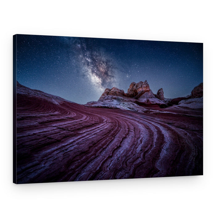 Milky Way Desert Patterns – Canvas Print