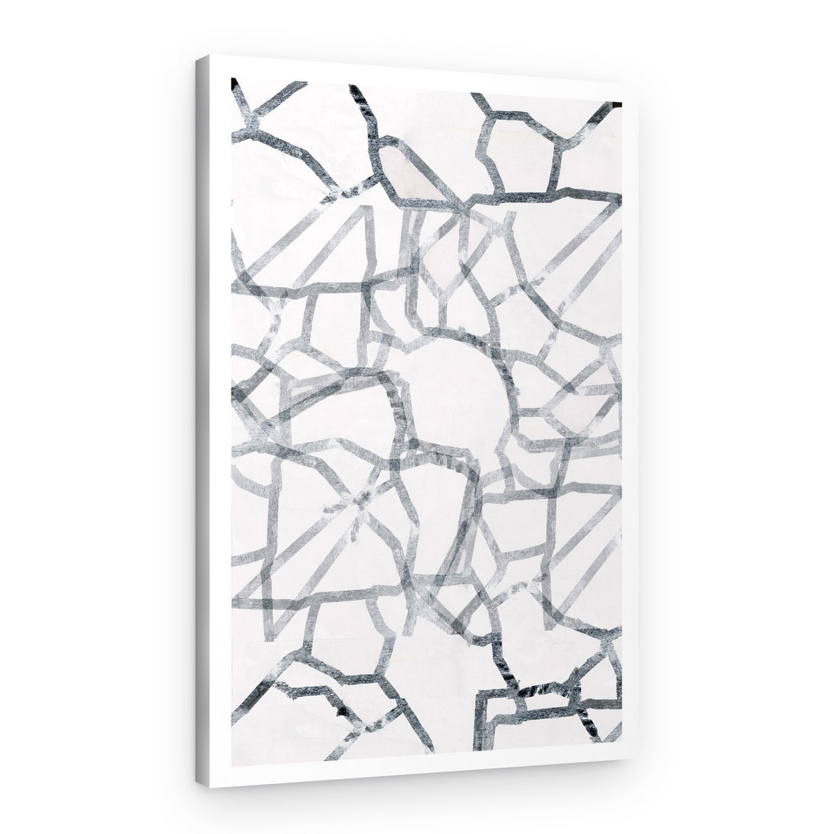 Fragmented Grid Pattern – Canvas Print