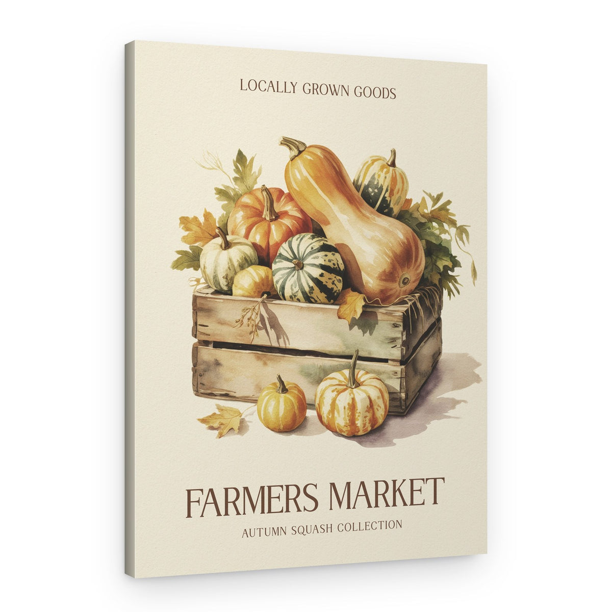Farmers Market Squashes – Canvas Print