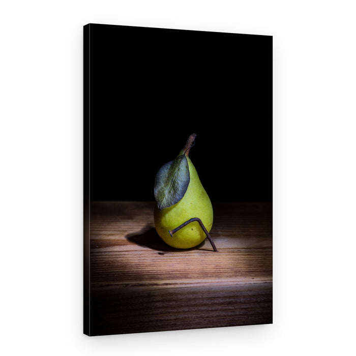 Nailed Green Pear – Canvas Print