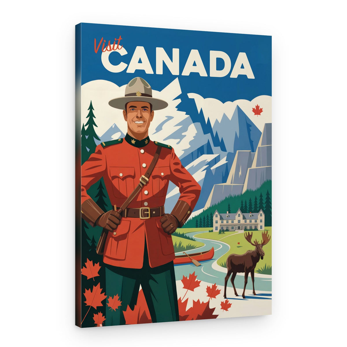 Visit Canada Mountie Adventure – Canvas Print