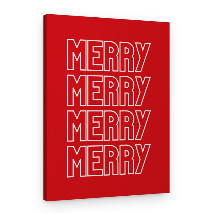Festive Merry Design – Canvas Print