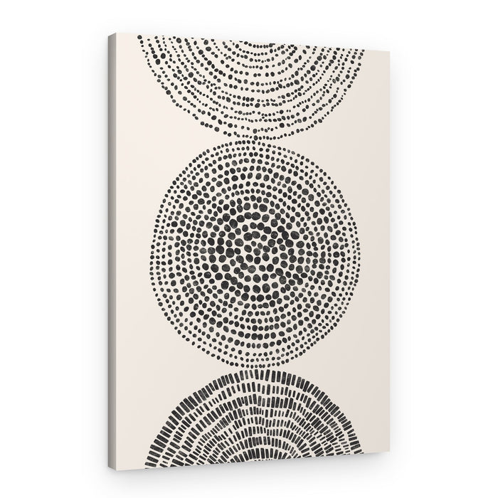 Bohemian Dotted Shapes – Canvas Print