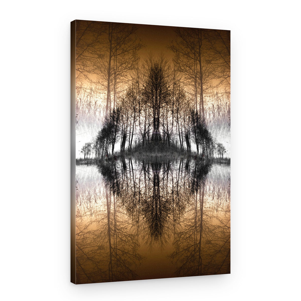 Mirrored Forest Lake – Canvas Print