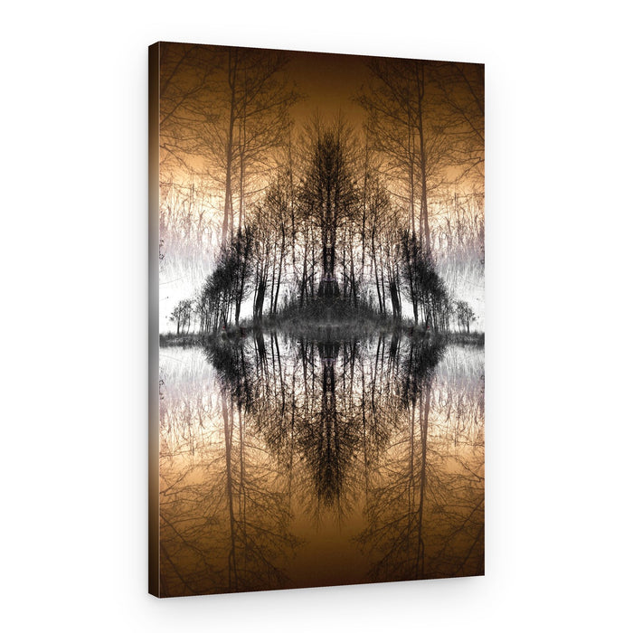 Mirrored Forest Lake – Canvas Print