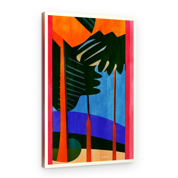 Vibrant Tropical Vista – Canvas Print