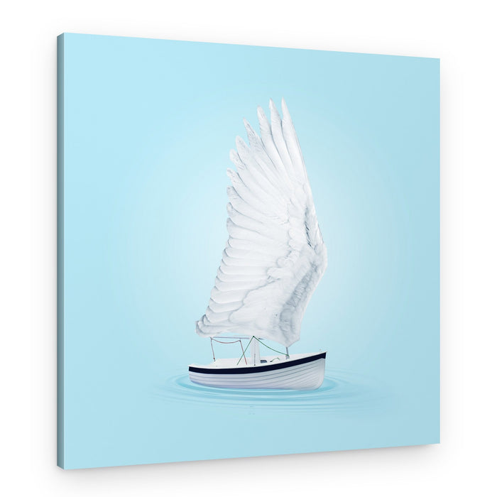 Winged Sailboat – Canvas Print