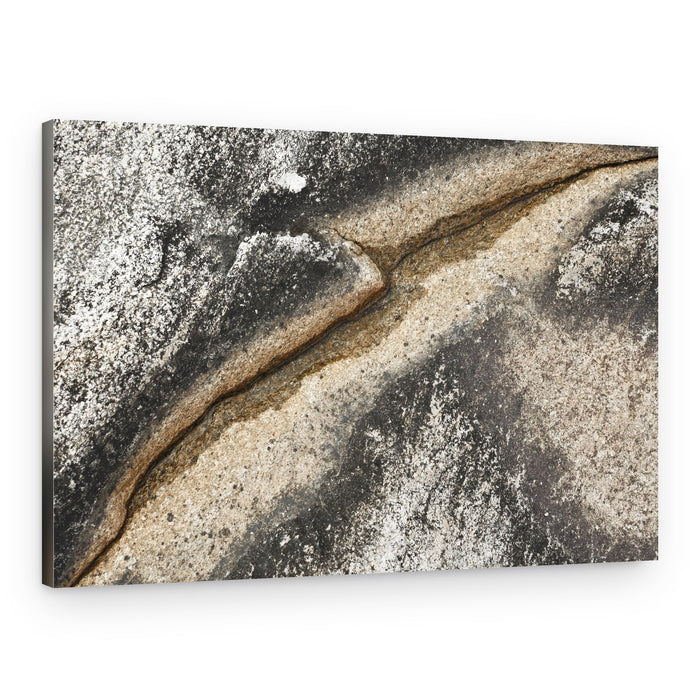 Weathered Stone Crack – Canvas Print