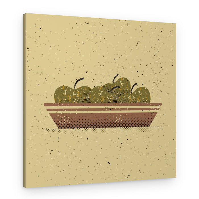 Rustic Green Apples – Canvas Print