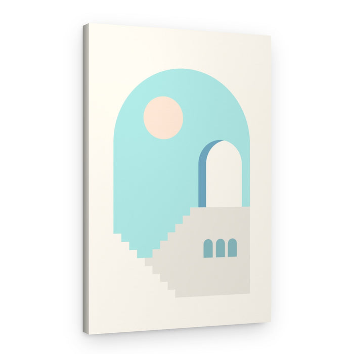 Arched Sky Steps – Canvas Print