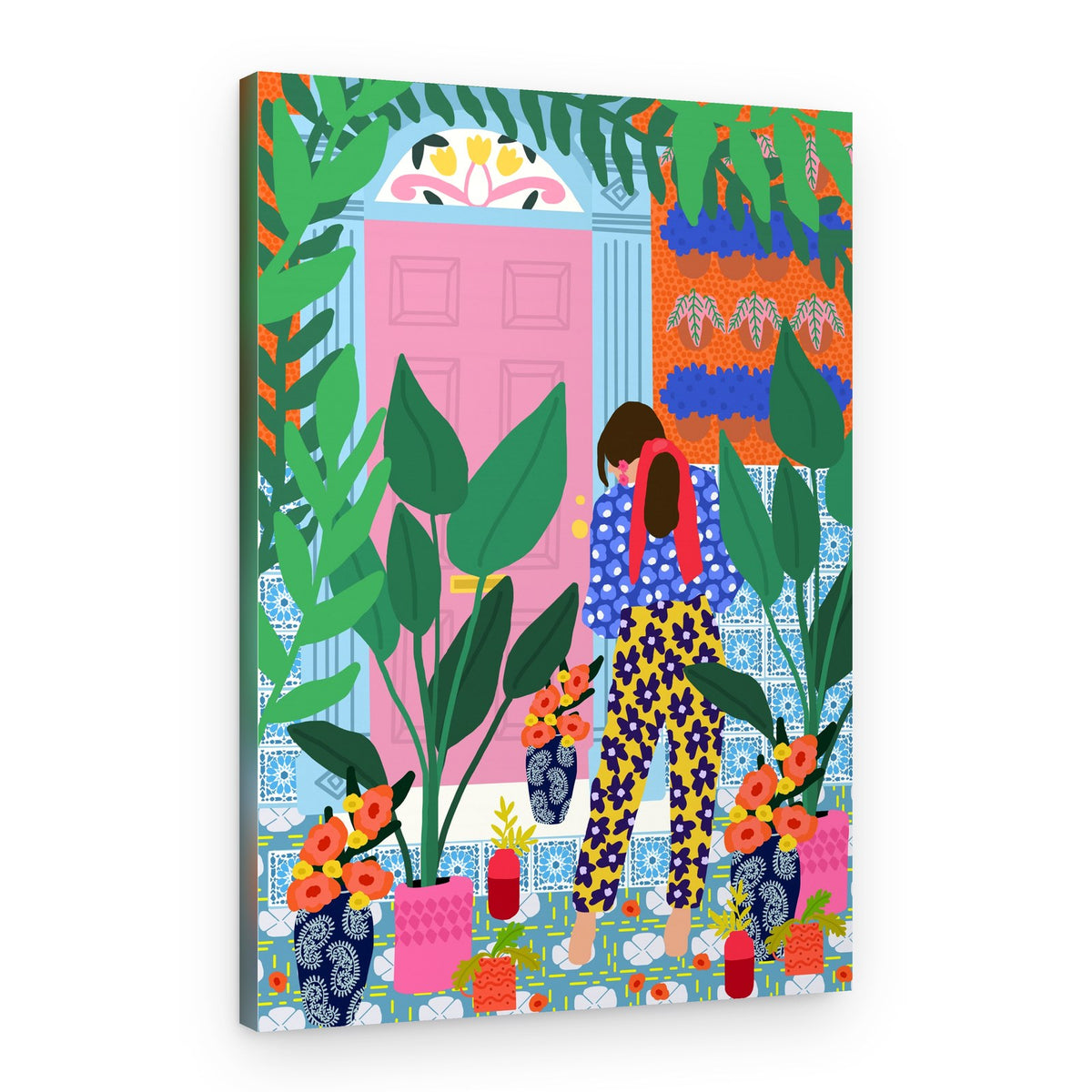 Floral girl – Canvas Print